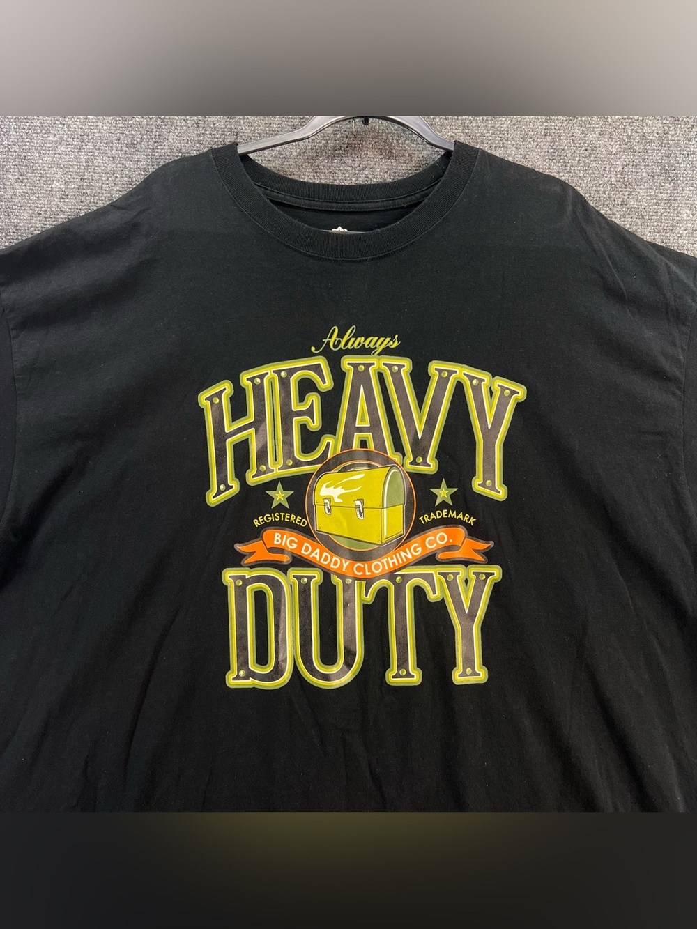 Big Daddy Shirt Mens 3XL XXXL Black Always Heavy Duty Streetwear Biker Grunge